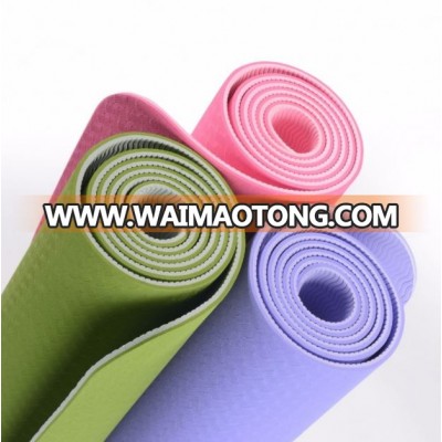 Yoga pilates exercise thick large tpe yoga mat custom printed yoga mats