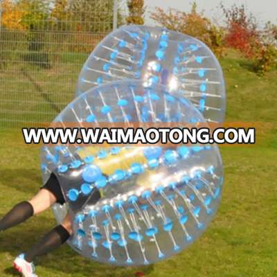 plastic PVCinflatable human electric bubble soccer ball